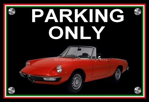 Plaque parking only alfa - parking,