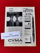 Advertising ITALIA Pubblicità Werbung ( 1961 ) CYMA i famosi orologi di TAVANNES