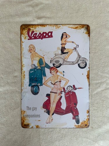 Insegna metallo vespa - in,