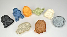 Star Wars Williams Sonoma Cookie Cutter Set Press Stamp Lot - Set of 8