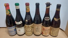 LOTTO DI 6 BOTTIGLIE BAROLO/BARBARESCO VARI PRODUTTORI ANNI 50/60'S