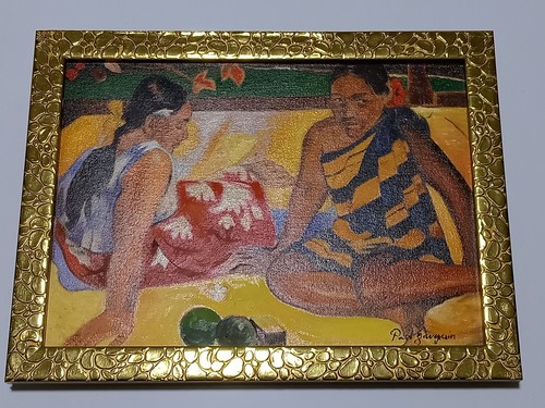 Paul gauguin dipinto olio - gauguin,, su