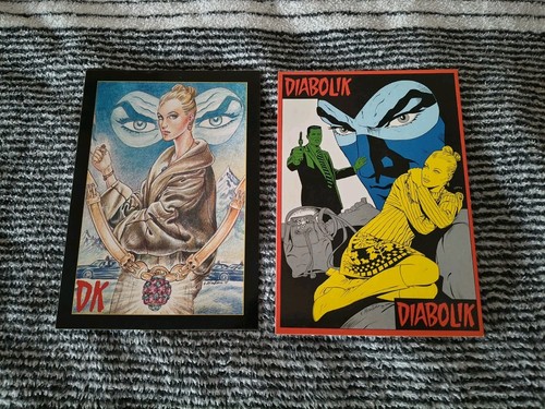 Diabolik cartoline promocard - diabolik,