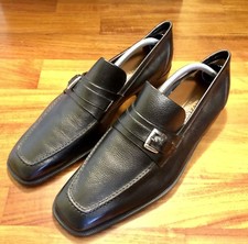 ALEXANDER MILANO SCARPE UOMO ELEGANTI ABITO PELLE NERE 7 1/2 MATRIMONIO