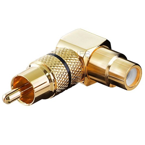 Adattatore angolare audio - angolare, 90°