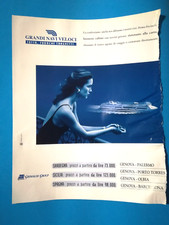 CLIPPING DI GIORNALE PUBBLICITA' GRIMALDI GROUP NAVI DA COLLEZIONE - (96)