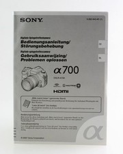Manuale Di Istruzioni Sony A