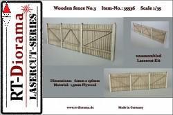 Diorama wooden fence - rt-diorama, 1/35