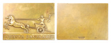 P216, Svezia, c1900 medaglia di bronzo, il quotidiano svedese, quadriga