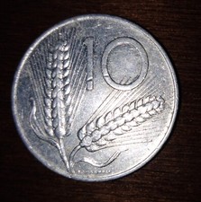 MONETA 10 LIRE DEL 1981 DELLA REPUBBLICA ITALIANA
