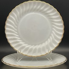 Anchor Hocking Golden Shell 2 pezzi piatti 1965-1976 made in USA 10"dia