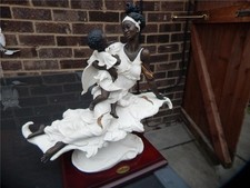 Giuseppe Armani Florence Nero Maternità Ebano Figurina Circa 30cm Alto