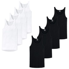 SCHIESSER Canottiera Uomo Con 4 Pezzi - Giacca Sportiva, Originale In Rete Fina