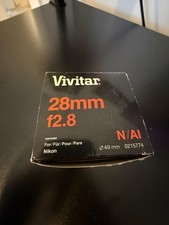 Vivitar 28mm f/2.8 MF MC Lens