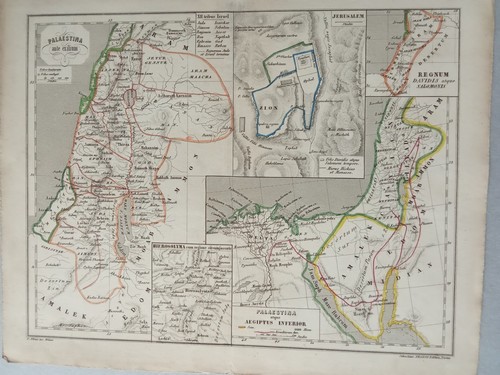 Mappa antica palestina egitto - palestina,
