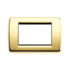 PLACCA VIMAR SERIE IDEA RONDO' 3 POSTI COLORE ORO CODICE VIW16753.32