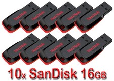 LOTTO 10 x SanDisk 16 GB = 160