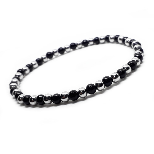 Bracciale uomo donna sfere 4mm