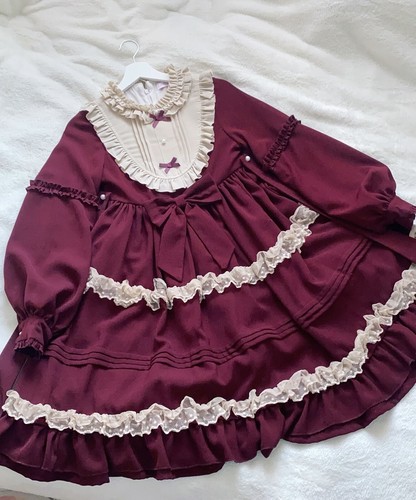 Lolita bordeaux dress - lolita,