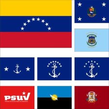Bandiera Venezuela Presidente Aeronautica Militare Navale Jack Comandante PSUV Caracast Zulia