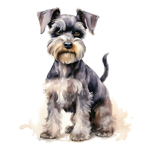 Adesivo auto schnauzer - adesivo, nano