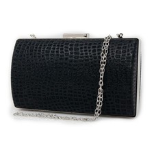 Pochette glitter nera elegante