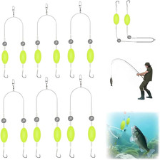 6 Ganci per Pesca Mare E Terra, Attrezzatura Da Pesca, Pesca Accessori, per Spia