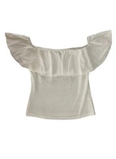 SHEIN top maglia blusa bianca