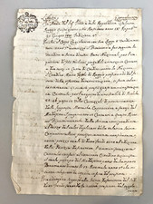 ANTICO DOCUMENTO CARTA BOLLATA