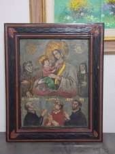 Dpinto antico olio su tavola