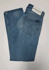 Calvin Klein Pantaloni Jeans uomo W30 L32 Blu CKJ 035 Straight (West) 