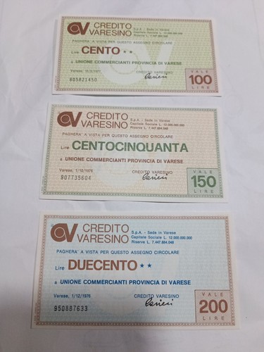 Mini assegni credito varesino - mini,