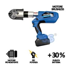 Pressatrice a batteria per raccordi rame e multistrato - 2 batterie