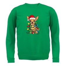 Chihuahua Luci di Natale - Adulti Felpa/Maglione - Cane Carino Divertente