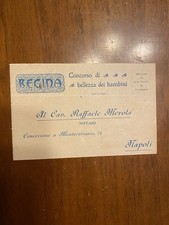 CARTOLINA NAPOLI CONCORSO DI BELLEZZA REGINA NVG INIZI '900 