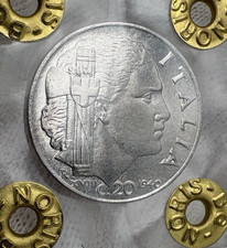 ITALIA 20 Centesimi 1940 XVIII Impero Magnetico - Periziato qFDC