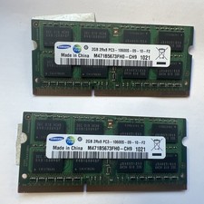 4gb 2x 2gb Sumsung Memory PC3-10600S DDR3 1333MHz 2R*8  M471B5673FH0- CH9