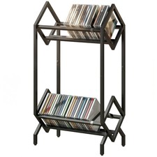 HOMCOM Porta CD in Metallo a 2