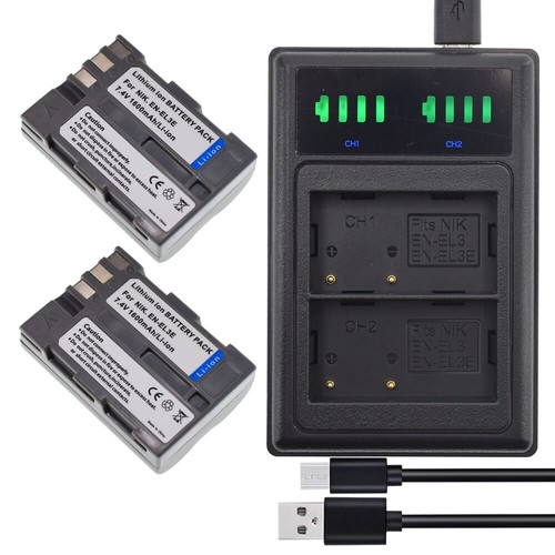 Batteria el3e - en-el3e, +
