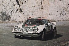 AUTOMOBILISMO - Munari Maiga, Stratos Lancia Alitalia, Montecarlo 1976 Cartolina