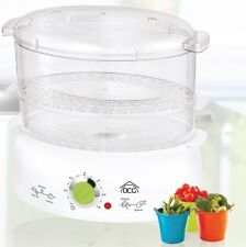 VAPORIERA ELETTRICA COTTURA A VAPORE CUOCITORE DG2334 DCG DUE CESTELLI DG 2334