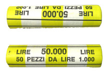 n.2 ROTOLINI MONETA ITALIA