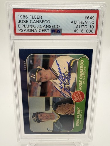 1986 fleer firmato eric - 1986,