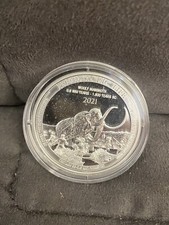 20 Franchi Argento 1 Oz Congo 2021 Vita Preistorica Mammut Wooly Mammoth FDC