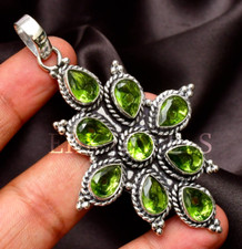 Ciondolo peridoto in argento