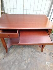 SCRIVANIA IN LEGNO MARRONE CON CASSETTO + PIANO DI SCRITTURA APRIBILE