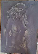 nudo femminile dipinto cm