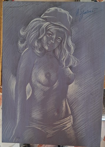 Nudo femminile dipinto - dipinto, cm