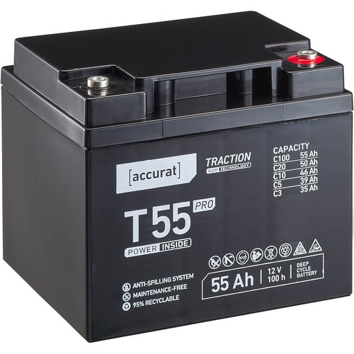 Accurat t55 pro agm batteria - accurat,
