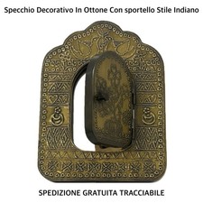 Specchio Decorativo In Ottone